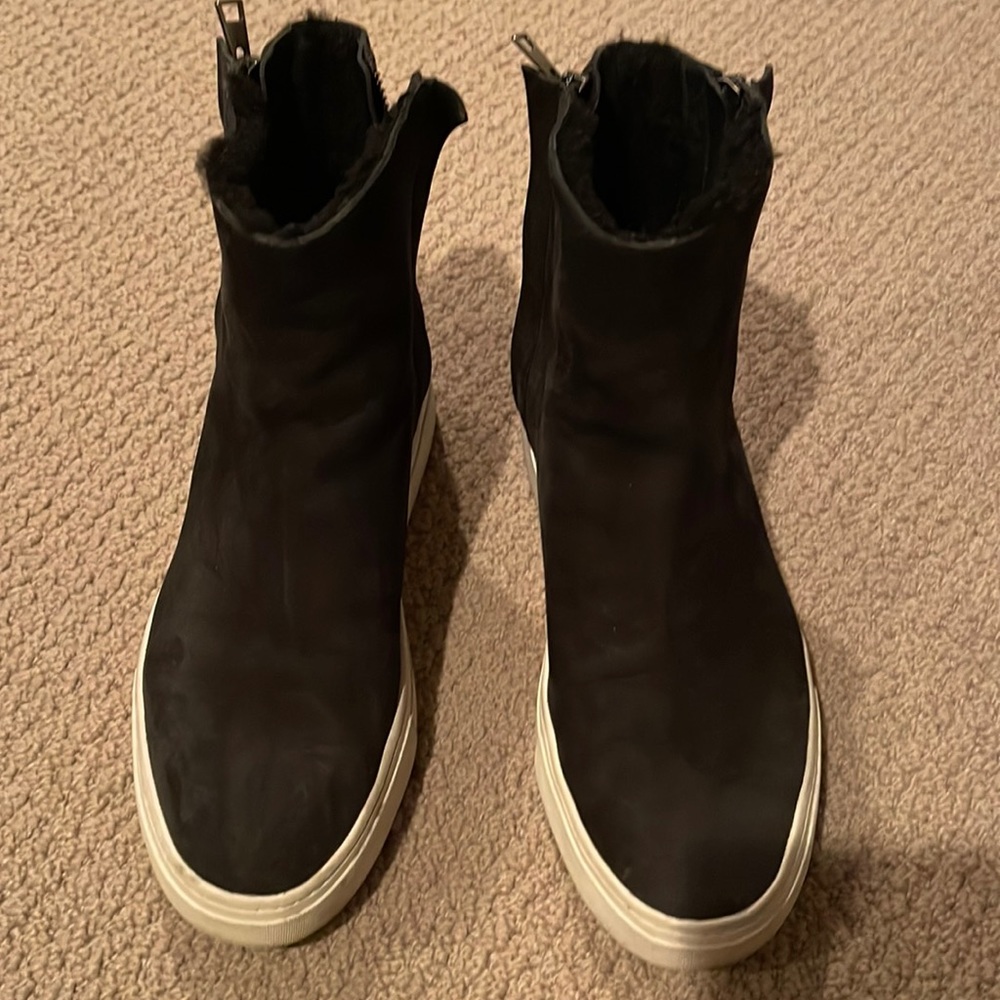 Vince suede zippered sherpa inside sneaker 8
